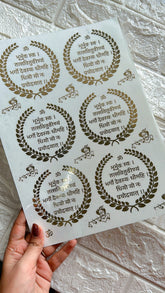 Gayatri Mantra Metalic Sticker